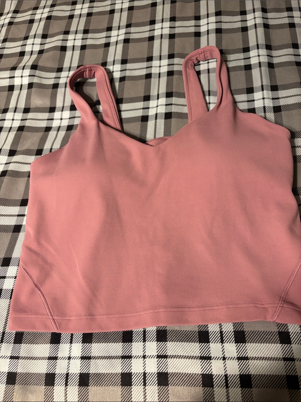 lululemon athletica Dusty Rose Crop Sports Bra